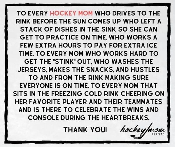 Happy National Hockey Mom Day! Spokane Jr. Chiefs